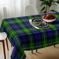 Gordon Modern Tartan Crest Tablecloth