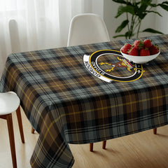 Gordon Weathered Tartan Crest Tablecloth