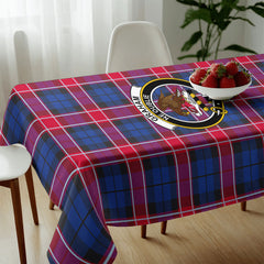 Graham of Menteith Red Tartan Crest Tablecloth
