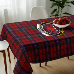 Kelly of Sleat Red Tartan Crest Tablecloth
