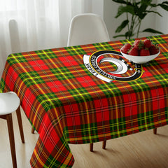 Leask Tartan Crest Tablecloth