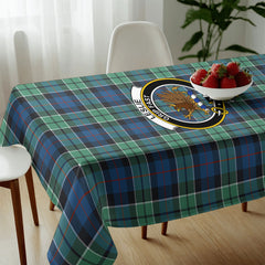 Leslie Hunting Ancient Tartan Crest Tablecloth