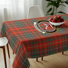MacDougall Ancient Tartan Crest Tablecloth
