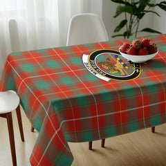 MacFie Ancient Tartan Crest Tablecloth