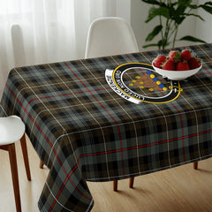 MacKenzie Weathered Tartan Crest Tablecloth
