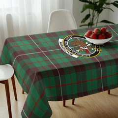 MacKinnon Hunting Ancient Tartan Crest Tablecloth