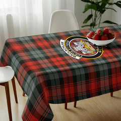 MacLachlan Weathered Tartan Crest Tablecloth