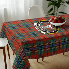 MacLean of Duart Ancient Tartan Crest Tablecloth