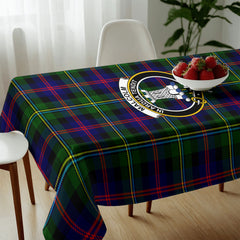 Malcolm (or MacCallum) Tartan Crest Tablecloth