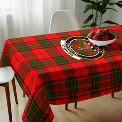 Maxwell Modern Tartan Crest Tablecloth