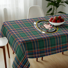McFarlane Hunting Ancient Tartan Crest Tablecloth