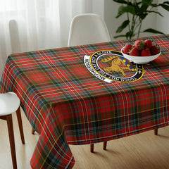 McPherson Weathered Tartan Crest Tablecloth