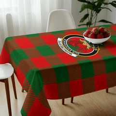 Moncreiffe (or Moncreiff) Tartan Crest Tablecloth