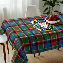 Norvel (or Norvill) Tartan Crest Tablecloth