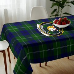 Oliphant Modern Tartan Crest Tablecloth