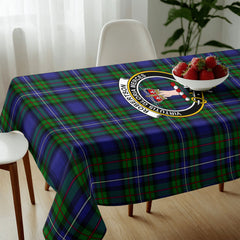 Robertson Hunting Modern Tartan Crest Tablecloth