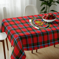 Sinclair Modern Tartan Crest Tablecloth