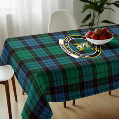 Stewart Old Ancient Tartan Crest Tablecloth
