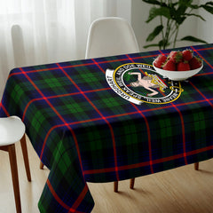 Urquhart Modern Tartan Crest Tablecloth