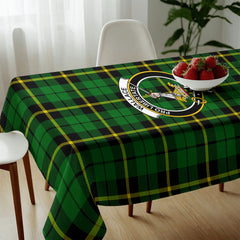 Wallace Hunting Modern Tartan Crest Tablecloth