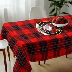 Wemyss Modern Tartan Crest Tablecloth