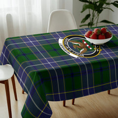 Wishart Hunting Tartan Crest Tablecloth