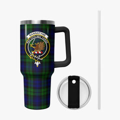 Bannatyne Tartan Crest 40 oz Insulated Tumbler with Handle