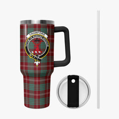 Crawford Modern Tartan Crest 40 oz Insulated Tumbler with Handle