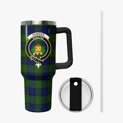 Dundas Modern Tartan Crest 40 oz Insulated Tumbler with Handle