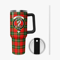 Lennox Tartan Crest 40 oz Insulated Tumbler with Handle