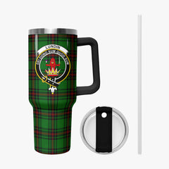 Lundin Tartan Crest 40 oz Insulated Tumbler with Handle