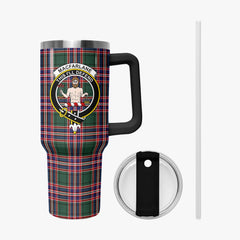 MacFarlane Hunting Modern Tartan Crest 40 oz Insulated Tumbler with Handle