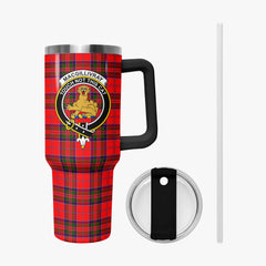 MacGillivray Modern Tartan Crest 40 oz Insulated Tumbler with Handle