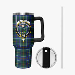 MacInnes Modern Tartan Crest 40 oz Insulated Tumbler with Handle
