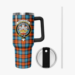 MacLachlan Ancient Tartan Crest 40 oz Insulated Tumbler with Handle