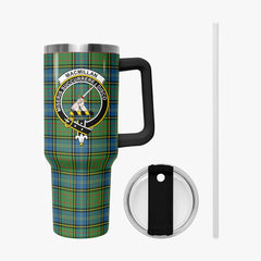 MacMillan Hunting Ancient Tartan Crest 40 oz Insulated Tumbler with Handle