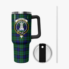 McCallum Modern Tartan Crest 40 oz Insulated Tumbler with Handle