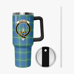 McIntyre Hunting Ancient Tartan Crest 40 oz Insulated Tumbler with Handle