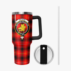 McIvor Tartan Crest 40 oz Insulated Tumbler with Handle