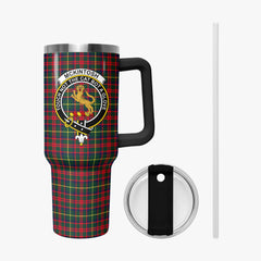 McKintosh Hunting Modern Tartan Crest 40 oz Insulated Tumbler with Handle