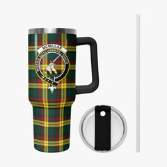 McMillan Old Modern Tartan Crest 40 oz Insulated Tumbler with Handle