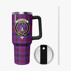 Montgomery Modern Tartan Crest 40 oz Insulated Tumbler with Handle