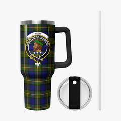 Muir Tartan Crest 40 oz Insulated Tumbler with Handle