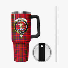 Murray (of Dysart) Tartan Crest 40 oz Insulated Tumbler with Handle