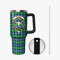 Murray of Atholl Ancient Tartan Crest 40 oz Insulated Tumbler with Handle