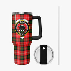 Nesbitt Modern Tartan Crest 40 oz Insulated Tumbler with Handle
