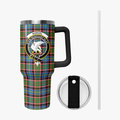 Norvel (or Norvill) Tartan Crest 40 oz Insulated Tumbler with Handle