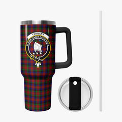 Tennant Tartan Crest 40 oz Insulated Tumbler with Handle