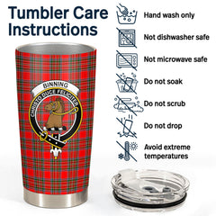 Binning (of Wallifoord) Tartan Crest Tumbler