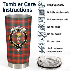 Chisholm Ancient Tartan Crest Tumbler
